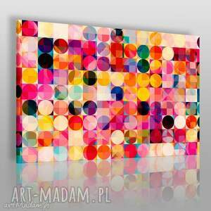 obraz na płótnie - abstrakcja kolory - 120x80 cm - VAKU DSGN obrazy