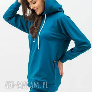 bluza z kapturem - seher petrol fitness