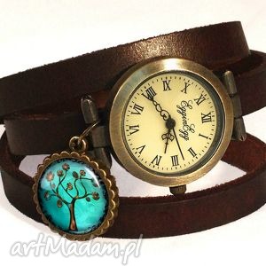 zegarki drzewo nadziei - zegarek / bransoletka na skórzanym pasku prezent