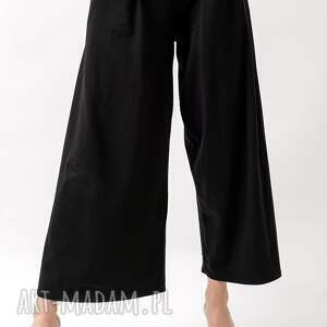 ręcznie robione spodnie spodnie szerokie damskie "louise" czarne