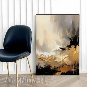 plakaty plakat gold wave bez ramy - format 40x50 cm