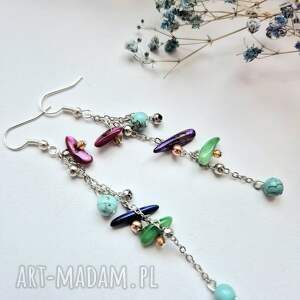 Eleganckie dlugie kolczyki, kol, fo, dam, et, bo, fri