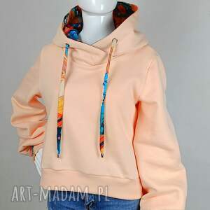 Bluza damska z kapturem SELIN PEACH FUZZ (Z MESZKIEM)