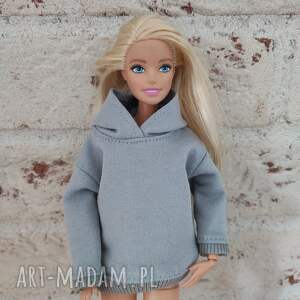 z kapturem dla lalka, bluza, barbie, kangurka