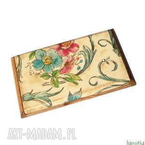 kwiatowy - wizytownik, etui na karty kredytowe - hanutka