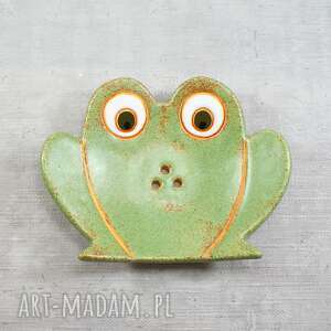 handmade ceramika żabka - mydelniczka ceramiczna