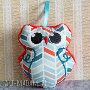 Mini sówka Oluś 10 cm - ręcznie haftowana maskotka