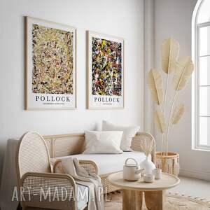 pollock - zestaw plakatów format, plakaty do domu, salonu, modne