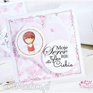 ręcznie wykonane scrapbooking kartki walentynka:)