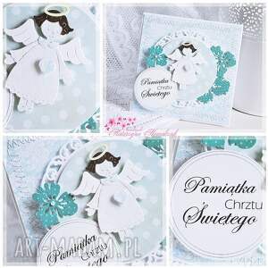 handmade scrapbooking kartki chrzest święty