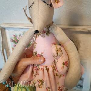 Myszka Klementynka tilda, przytulanka, rękodzieło