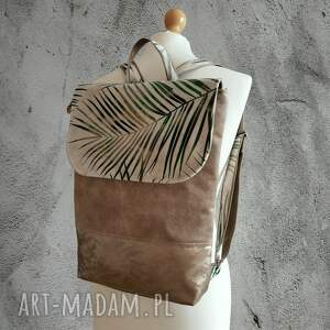 ręcznie zrobione damski plecak na suwak