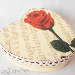 ręcznie wykonane pudełka pudełeczko róża
