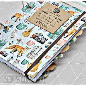 handmade scrapbooking albumy planner podróży, planer podróżnika