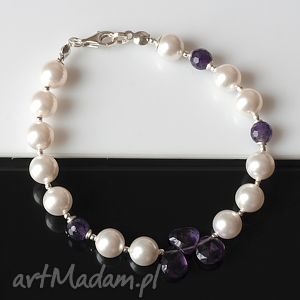 handmade perły w łzach bransoletka