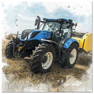 pokoik dziecka obraz traktor 3 - 40x40cm na prezent dla rolnika, ciągnik