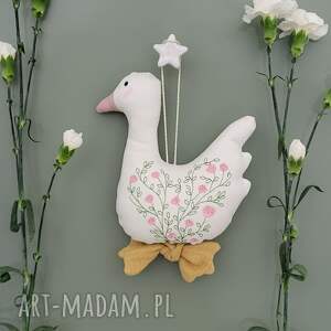 gąska zawieszka haft, haft komputerowy, dekoracja, prezent, bawełna