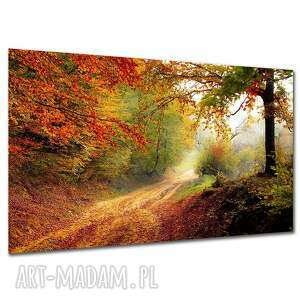 obraz do sypialni las l5 120x80cm jesienny pejzaż