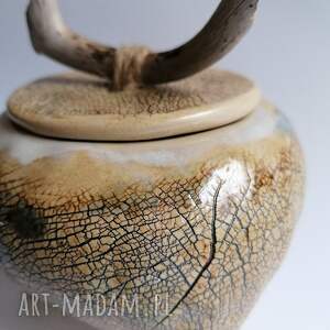 handmade ceramika pojemnik "spacer po lesie" 2