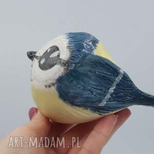 ceramiczny ptak ptaszek z ceramiki figurka sikorka wielkanoc, ceramika
