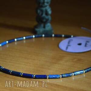 handmade męska lapis lazuli naszyjnik męski