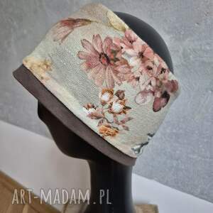 opaska sportowa kwiatowa lekko rozciągliwa, miękka box a1