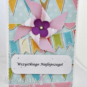 scrapbooking kartki wszystkiego najlepszego, kartka życzenia, urodziny