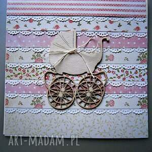 handmade scrapbooking kartki kartka chrzest św. / narodziny/ urodziny