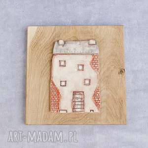 dekor ceramiczny dom domek na ścianę, obrazek, rustic