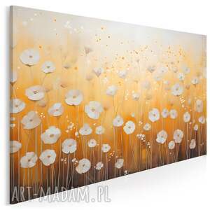 obraz na płótnie - kwiaty łąka abstrakcja 120x80 cm 111901