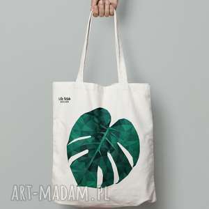 handmade torba bawełniana monstera