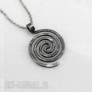 wężowy - srebrny wisiorek 2511 11 ooak wisior ze srebra, prosty naszyjnik