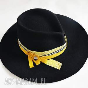 handmade kapelusze czarna fedora