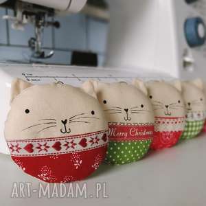 kocie bombki - Zapętlona Nitka diy ozdoby świąteczne