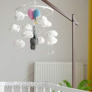 Pałąk Montessori do zawieszenia karuzeli i mobilu - naturalne drewno