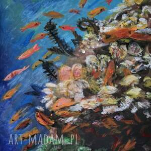 underwater, obraz krajobraz, obrazy na plotnie, natura, swiat podwodny