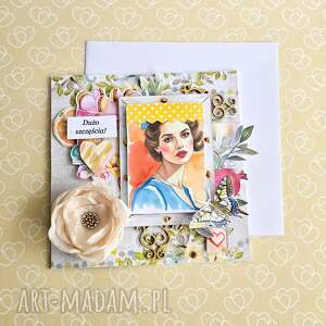 kartka dla niej - dużo szczęścia