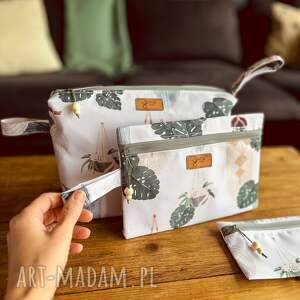 komplet 3 kosmetyczek boho organizer dla mam prezent mamy, pod