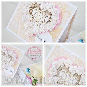 handmade scrapbooking kartki kartka ślubna