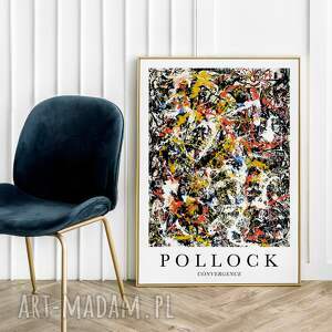 pollock convergence - plakat 50x70 cm, obraz abstrakcja