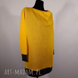 handmade bluzki bluza neibii w kolorze żółtym