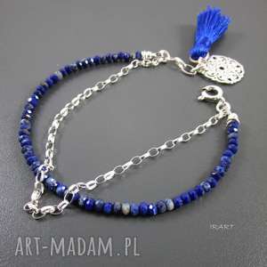 handmade lapis lazuli - delikatna bransoletka