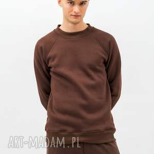 sportowe bluza męska raglan basic - volkan czekolada