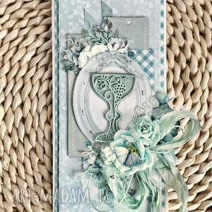 Prezent komunijna, elegancka kartka