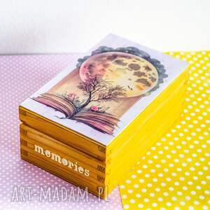 pudełko drewniane - magiczne wspomnienia, książka nauczycielki, czytanie