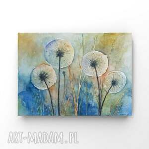 formatu 18/24 cm dmuchawce, akwarela