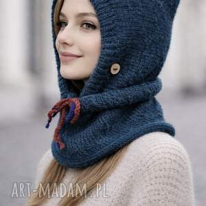 Balaclava kominiarka kapturokomin zamiast czapki alpaca jedwab