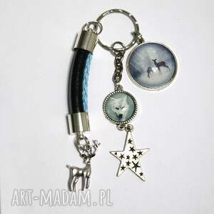 breloczek - sarenki, wilk, gwiazdka do kluczy, sarna, jeleń, dla niego