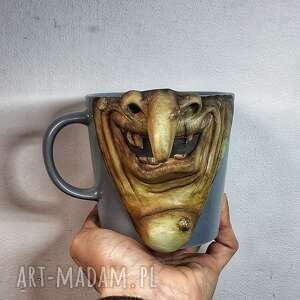 handmade ceramika monster mugs by kubekzuzi "wiedźma "