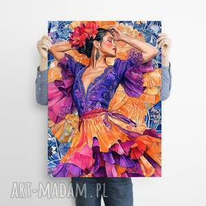 tancerka flamenko - grafika na plakacie A3, prezent, a3